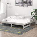 vidaXL fehér tömör fenyőfa kihúzható kanapéágy 2 x (90 x 200) cm