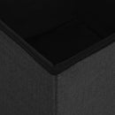 vidaXL fekete összecsukható művászon tárolóülőke