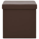 vidaXL barna összecsukható PVC tárolóülőke