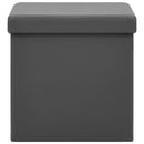 vidaXL szürke összecsukható PVC tárolóülőke