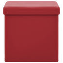 vidaXL bordó összecsukható PVC tárolóülőke