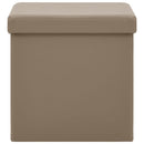 vidaXL kávészínű összecsukható PVC tárolóülőke