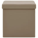 vidaXL 2 db kávészínű összecsukható PVC tárolóülőke