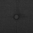 vidaXL fekete összecsukható művászon tárolópad