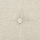 vidaXL krémfehér összecsukható művászon tárolópad