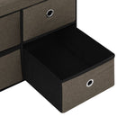 vidaXL barna összecsukható művászon tárolópad 76 x 38 x 38 cm