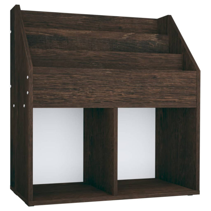 vidaXL füstös tölgy színű szerelt fa gyerek újságtartó 71x30x78,5 cm
