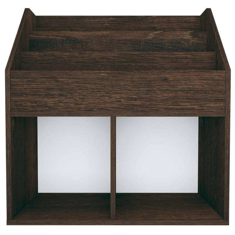 vidaXL füstös tölgy színű szerelt fa gyerek újságtartó 71x30x78,5 cm