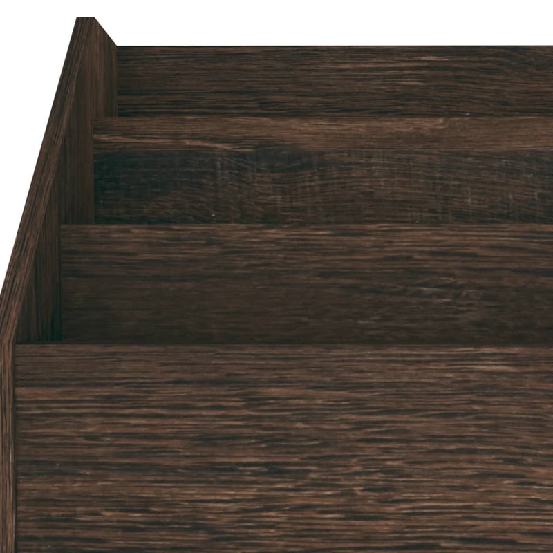 vidaXL füstös tölgy színű szerelt fa gyerek újságtartó 71x30x78,5 cm
