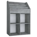 vidaXL betonszürke szerelt fa gyerek újságtartó 71 x 30 x 114 cm