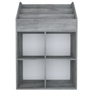 vidaXL betonszürke szerelt fa gyerek újságtartó 71 x 30 x 114 cm