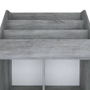 vidaXL betonszürke szerelt fa gyerek újságtartó 71 x 30 x 114 cm
