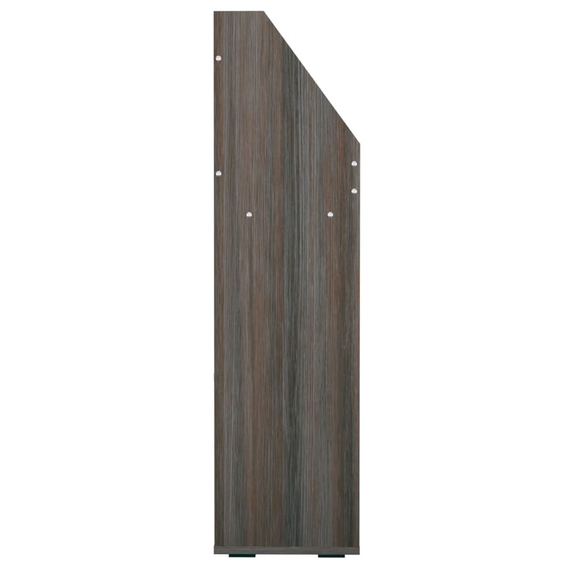 vidaXL szürke-sonoma színű szerelt fa gyerek újságtartó 71x30x114 cm