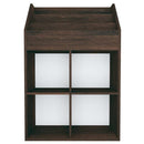 vidaXL füstös tölgy színű szerelt fa gyerek újságtartó 71x30x114 cm