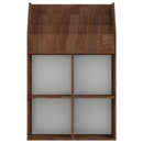vidaXL barna tölgyszínű szerelt fa újságtartó gyerekeknek 71x30x114 cm