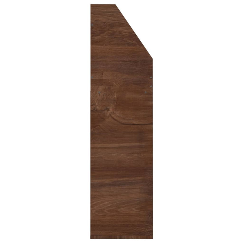 vidaXL barna tölgyszínű szerelt fa újságtartó gyerekeknek 71x30x114 cm