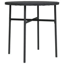 vidaXL fekete polyrattan teázóasztal 45 cm
