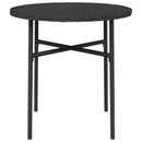 vidaXL fekete polyrattan teázóasztal 45 cm