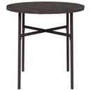vidaXL barna polyrattan teázóasztal 45 cm