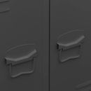 vidaXL antracitszürke acél ipari stílusú ruhásszekrény 67x35x107 cm