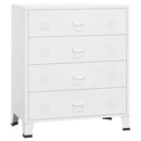 vidaXL fehér fém ipari fiókos szekrény 78 x 40 x 93 cm