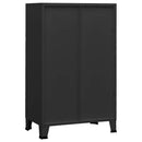vidaXL fekete fém ipari tárolószekrény 70 x 40 x 115 cm
