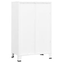vidaXL fehér fém ipari tárolószekrény 70 x 40 x 115 cm