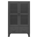 vidaXL antracitszürke fém ipari tárolószekrény 70 x 40 x 115 cm