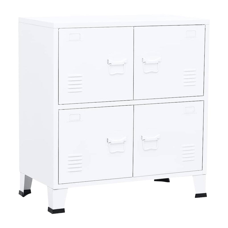 vidaXL fehér acél ipari tárolószekrény 75 x 40 x 80 cm