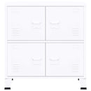 vidaXL fehér acél ipari tárolószekrény 75 x 40 x 80 cm