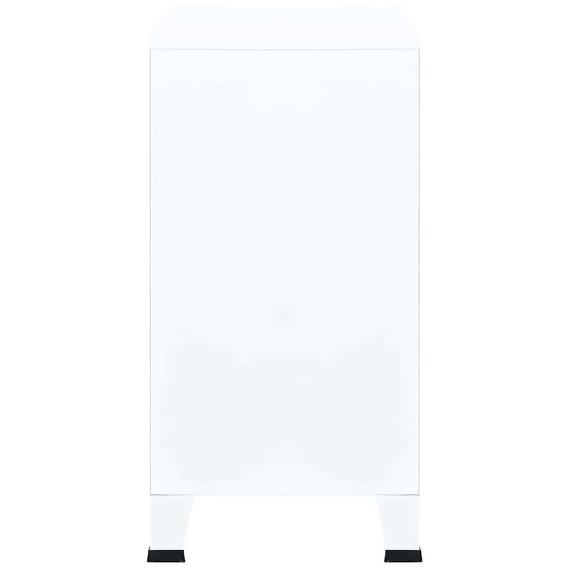 vidaXL fehér acél ipari tárolószekrény 75 x 40 x 80 cm