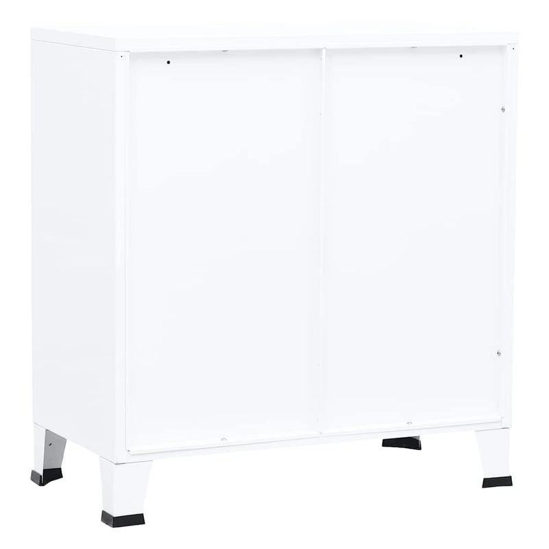 vidaXL fehér acél ipari tárolószekrény 75 x 40 x 80 cm