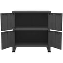 vidaXL antracitszürke acél ipari tárolószekrény 75 x 40 x 80 cm