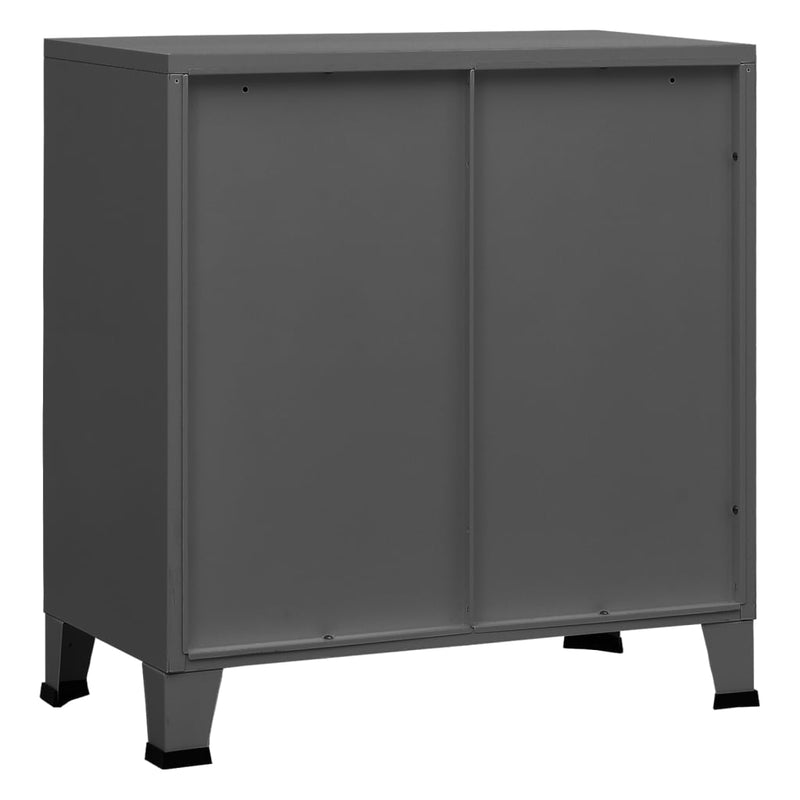 vidaXL antracitszürke acél ipari tárolószekrény 75 x 40 x 80 cm
