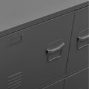 vidaXL antracitszürke acél ipari tárolószekrény 75 x 40 x 80 cm