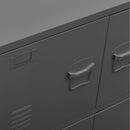 vidaXL antracitszürke acél ipari tárolószekrény 75 x 40 x 80 cm