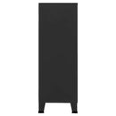 vidaXL fekete fém ipari tárolószekrény 75 x 40 x 115 cm