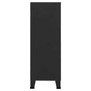 vidaXL fekete fém ipari tárolószekrény 75 x 40 x 115 cm
