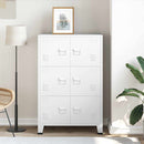 vidaXL fehér fém ipari tárolószekrény 75 x 40 x 115 cm