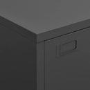 vidaXL antracitszürke fém ipari tárolószekrény 75 x 40 x 115 cm