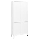 vidaXL fehér ipari stílusú acél könyvespolc 80 x 32 x 180 cm