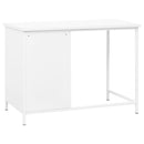 vidaXL fehér acél ipari stílusú íróasztal fiókokkal 105 x 52 x 75 cm