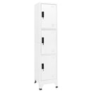 vidaXL fehér acél zárható szekrény 38 x 45 x 180 cm
