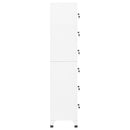 vidaXL fehér acél zárható szekrény 38 x 40 x 180 cm
