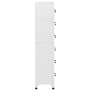 vidaXL világosszürke acél zárható szekrény 38 x 40 x 180 cm