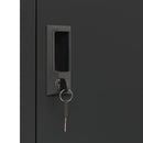 vidaXL antracitszürke acél zárható szekrény 38 x 40 x 180 cm