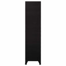 vidaXL fekete acél zárható szekrény 90 x 40 x 180 cm