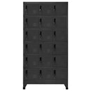 vidaXL antracitszürke acél zárható szekrény 90 x 40 x 180 cm