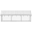 vidaXL kültéri kutyakennel tetővel 400 x 100 x 150 cm