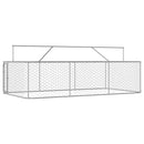vidaXL kültéri kutyakennel tetővel 400 x 200 x 150 cm